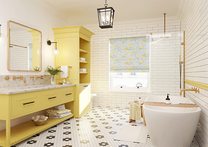 Bouquet Velvet, Primrose - Twist&Fit Roman Blind - Image 6